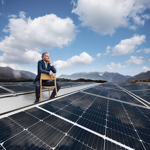 Photovoltaic system in an outdoor installation